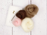 The Crafty Kit Company Baby Bunny Needle Felting Kit