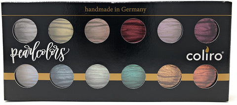 Coliro M1200 - Artist Mica Watercolor Pearl and Shimmer - Set of 12