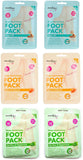 Derma V10 Foot Pack Mask (6 Pack) Deep Moisturising Variety Bundle