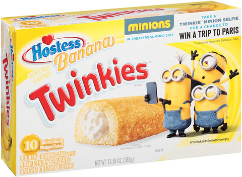 Hostess Banana Twinkies (10 Cakes) 13.58 OZ (385g)