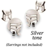 Lox Silver Tone Secure Earring Backs