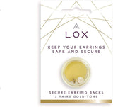 Lox Gold Tone Secure Earring Backs