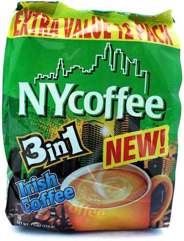 NY Coffee Irish 3 in 1 Sachets 12 Pack x 10 (120 Sachets)